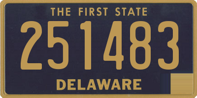 DE license plate 251483