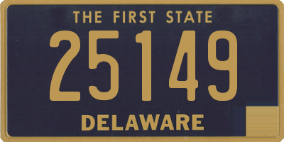 DE license plate 25149