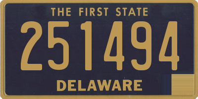 DE license plate 251494