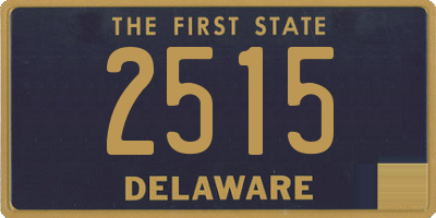 DE license plate 2515