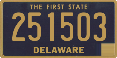 DE license plate 251503