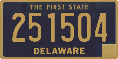 DE license plate 251504