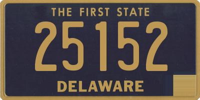 DE license plate 25152