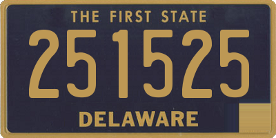 DE license plate 251525