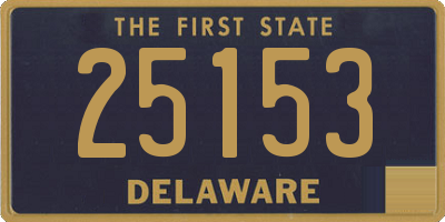 DE license plate 25153