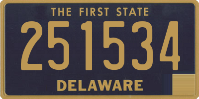 DE license plate 251534