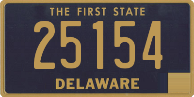 DE license plate 25154