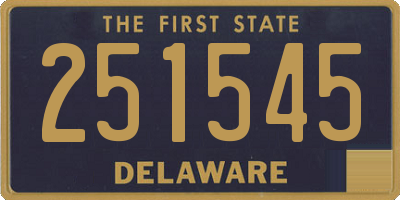 DE license plate 251545