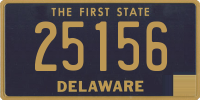 DE license plate 25156