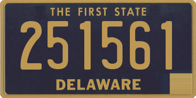 DE license plate 251561
