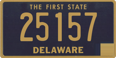 DE license plate 25157