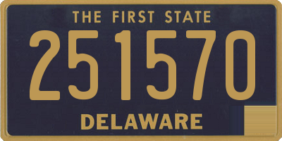 DE license plate 251570