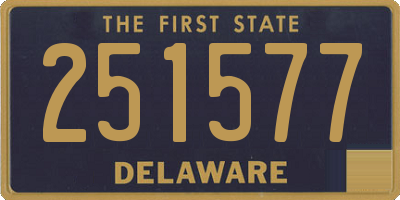 DE license plate 251577