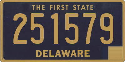 DE license plate 251579