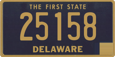 DE license plate 25158