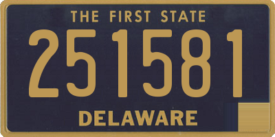 DE license plate 251581
