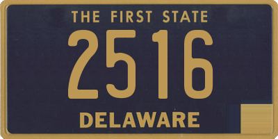 DE license plate 2516