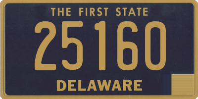 DE license plate 25160