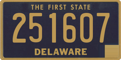 DE license plate 251607