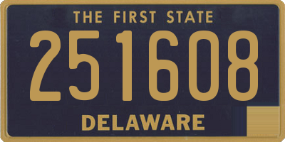 DE license plate 251608