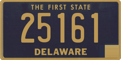 DE license plate 25161