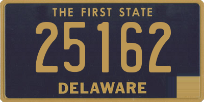 DE license plate 25162