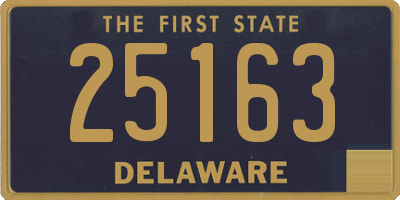 DE license plate 25163