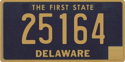 DE license plate 25164