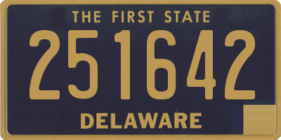 DE license plate 251642