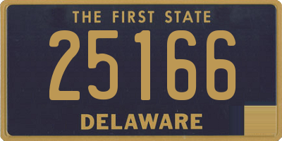 DE license plate 25166