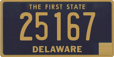 DE license plate 25167