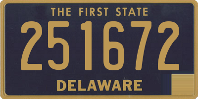 DE license plate 251672