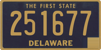 DE license plate 251677
