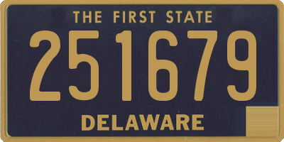 DE license plate 251679