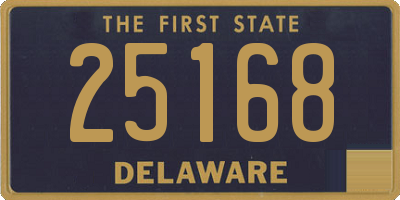 DE license plate 25168