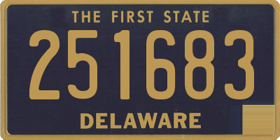 DE license plate 251683