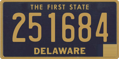 DE license plate 251684