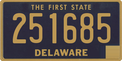 DE license plate 251685