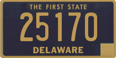 DE license plate 25170