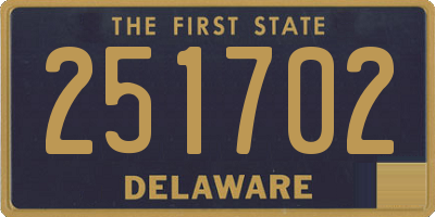 DE license plate 251702
