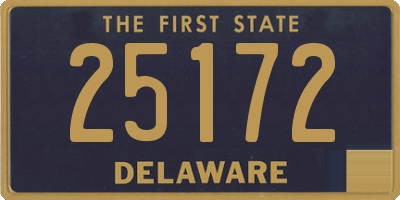 DE license plate 25172