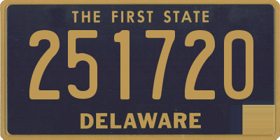 DE license plate 251720