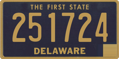 DE license plate 251724