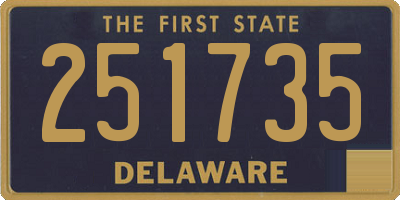 DE license plate 251735