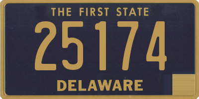 DE license plate 25174