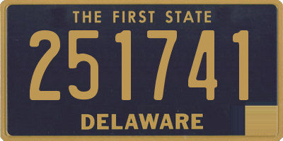 DE license plate 251741