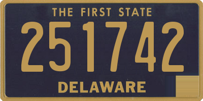 DE license plate 251742