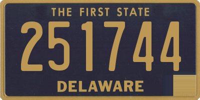 DE license plate 251744