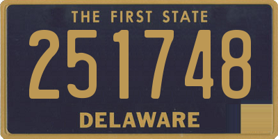 DE license plate 251748