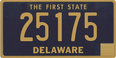 DE license plate 25175